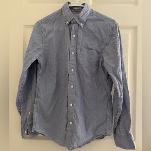 J. Crew Slim Untucked Poplin Shirt | Color: Blue/White Stripe| Size: XS